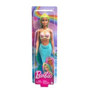 Papusa sirena cu accesorii, Barbie, Bleu, HRR03 imagine