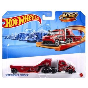 Camion cu remorca Hot Wheels, Track Fleet, Semi Rodger Dodger, 1: 64 imagine