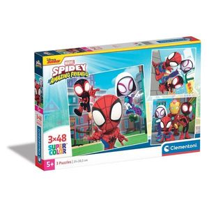 Puzzle Clementoni, Spidey and his Amazing Friends, 3 x 48 piese imagine