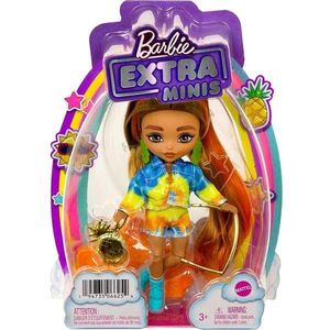 Papusa Barbie cu par lung si accesorii, Extra Minis, HHF81 imagine