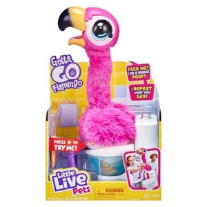 Jucarie de plus interactiva, Little Live Pets, Gotta go, Flamingo Sherbet imagine