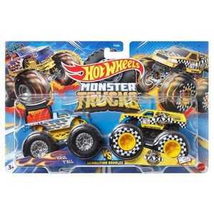 Set 2 masini Monster Truck, Hot Wheels, Haul Yall si MT Taxi, 1: 64, HLT67 imagine