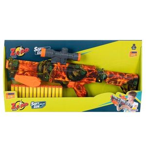 Arma de jucarie cu 14 sageti din burete, Zapp Toys, Soft Bomb imagine