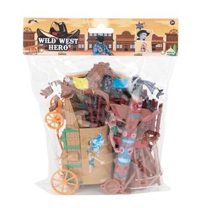 Set de joaca cu figurine cowboy, Wild West Hero imagine