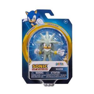 Figurina Sonic the Hedgehog, Silver, S14, 6 cm imagine