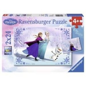 Puzzle frozen surori pentru totdeauna 2x24 piese imagine