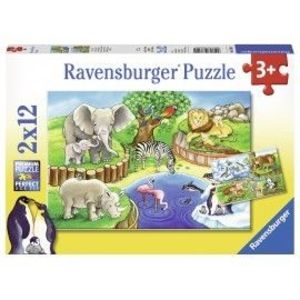 Puzzle zoo 2x12 piese imagine