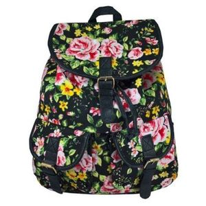 Rucsac urban Roses, fond negru - LaRue imagine