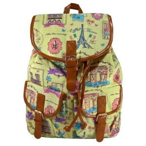 Rucsac urban Paris Pastel Jaune - LaRue imagine