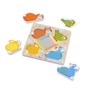 Puzzle tactil cu oglinda Pets Melissa and Doug imagine