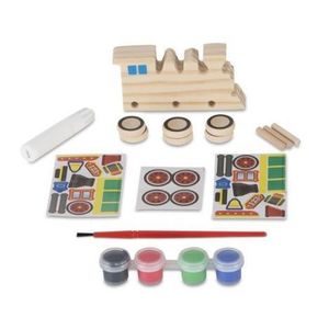 Coloreaza-ti locomotiva din lemn Melissa and Doug imagine