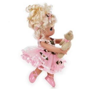 Papusa decor, Danseaza cu mine - blonda, 23 cm - Precious Moments imagine