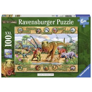 Puzzle dinozauri, 100 piese - Ravensburger imagine