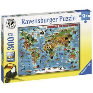 Puzzle Harta Animalelor, 300 Piese imagine