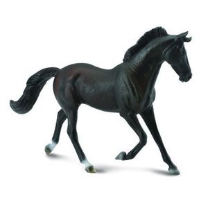 Figurina Iapa Thoroughbred Neagra pictata manual XL Collecta imagine