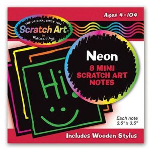 Mini Scratch Art Neon Melissa&Doug imagine