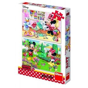 Puzzle 2 in 1 - minnie la treaba (77 piese) imagine