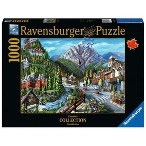 PUZZLE ORASUL BANFF, 1000 PIESE imagine