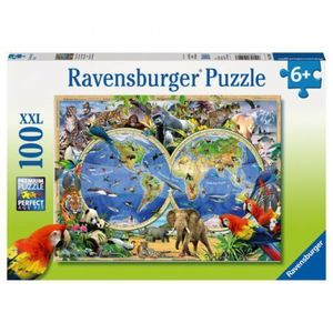 PUZZLE ANIMALELE LUMII, 100 PIESE imagine