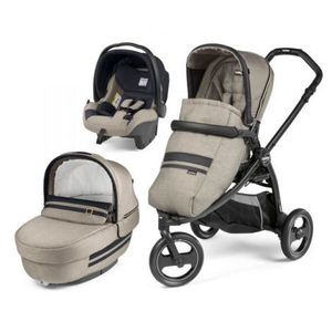 Carucior 3 in 1 Peg Perego Book Scout Matt Black Luxe Ecru imagine