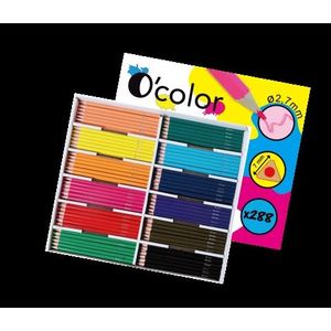 Set scolar 288 creioane colorate triunghiulare mina 2.7 mm imagine