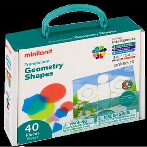 Joc educational Forme geometrice cu piese translucide imagine