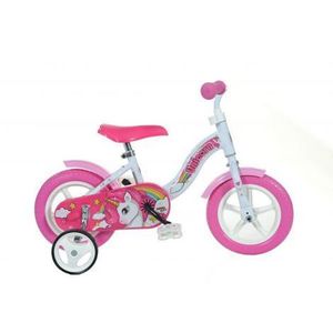 Bicicleta copii 2-3 ani, 10 inch, Unicorn, Dino Bikes DB108LUN imagine