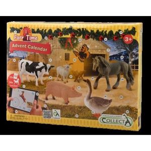 Calendar de Craciun Collecta cu figurine pictate manual Viata la ferma 84178 imagine