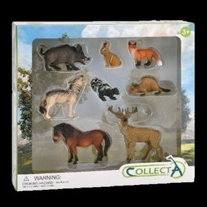 Set de 8 figurine pictate manual Animale din padure imagine