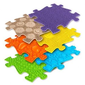 Covoras ortopedic senzorial puzzle Set pentru bebelusi Muffik imagine