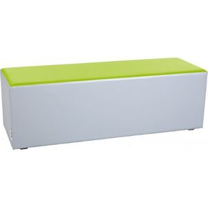 Puf mare dreptunghiular gri-verde lime imagine