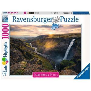 PUZZLE CASCADA HAIFOSS ISLANDA, 1000 PIESE imagine