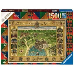 PUZZLE HARTA HOGWARTS, 1500 PIESE imagine