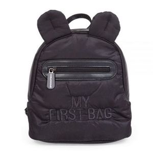 Rucsac pentru copii matlasat Childhome My First Bag Negru imagine