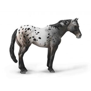 Figurina pictata manual cal Appaloosa Blue Roan imagine