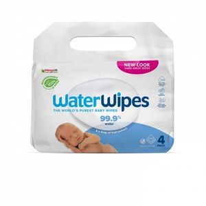 Servetele umede Biodegradabile Water Wipes, 4 pachete x 60 buc, 240 buc imagine