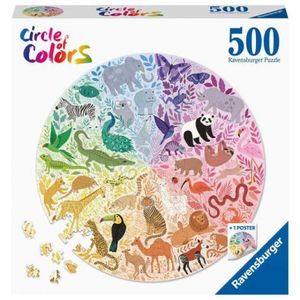 PUZZLE CERC ANIMALE, 500 PIESE imagine