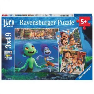 PUZZLE DISNEY PIXAR LUCA, 3x49 PIESE imagine