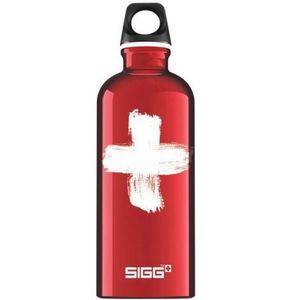 Bidon din aluminiu Swiss Red, 0.6l imagine