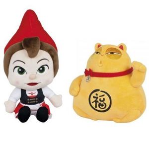 Set 2 jucarii din plus Juliete 28 cm & Lucky Cat 21 cm, Sherlock Gnomes imagine