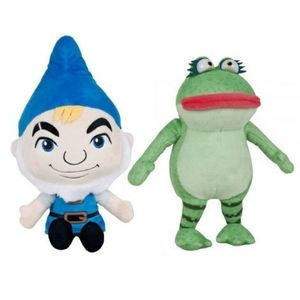 Set 2 jucarii din plus Gnomeo 32 cm & Nanette 29 cm, Sherlock Gnomes imagine