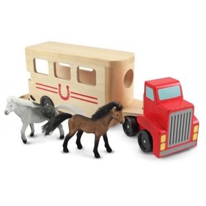 Camion Transportor de Cai cu Remorca Melissa and Doug imagine