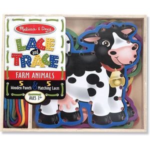 Joc Cu Sireturi - Animale De La Ferma Melissa&Doug 3781 imagine