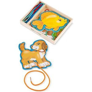 Joc din lemn cu sireturi Animale de companie Melissa and Doug 3782 imagine