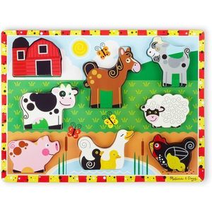 Puzzle de Lemn Melissa & Doug Ferma Animalelor imagine