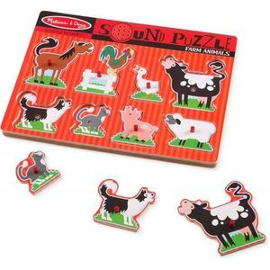 Melissa & Doug - Puzzle lemn Animale la Ferma imagine