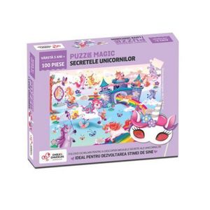 Puzzle magic - secretele unicornilor (100 piese) imagine