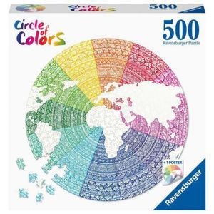 PUZZLE CERC MANDALA, 500 PIESE imagine