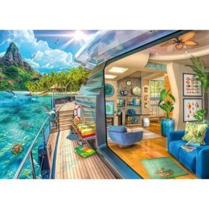 Puzzle Vapor Pe Insula Tropicala 1000 Piese imagine