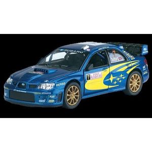 Masinuta die cast de curse, scara 1: 36, 12.5 cm, Subaru, albastra imagine